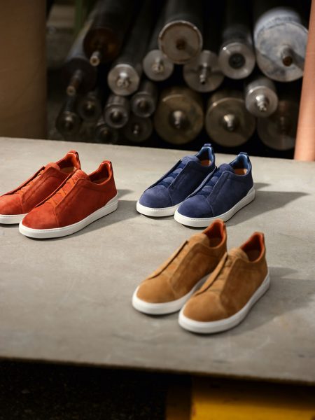 ermenegildo zegna the triple stitch sneaker