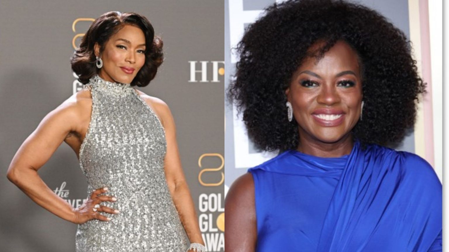 Angela Bassett and Viola Davis wear Chopard to The 80th Annual Golden