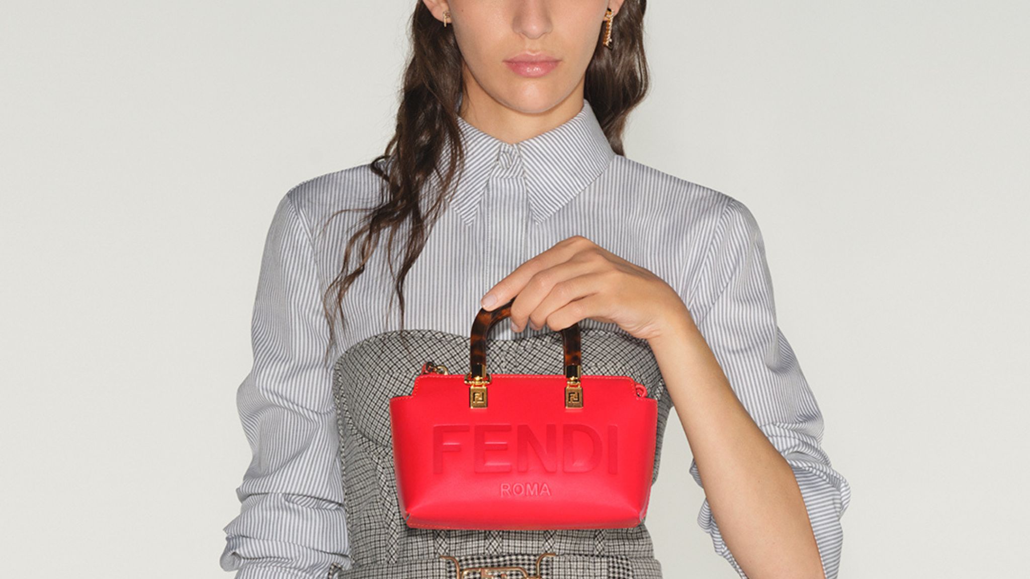 Boston Bags  Fendi Womens Small Boston Bag In Red Leather > All