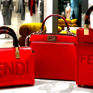 FENDI Red Bags for Good Luck