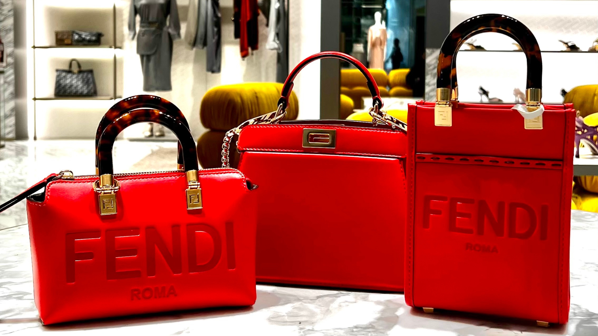 Fendi Red Bags For Good Luck - Time International