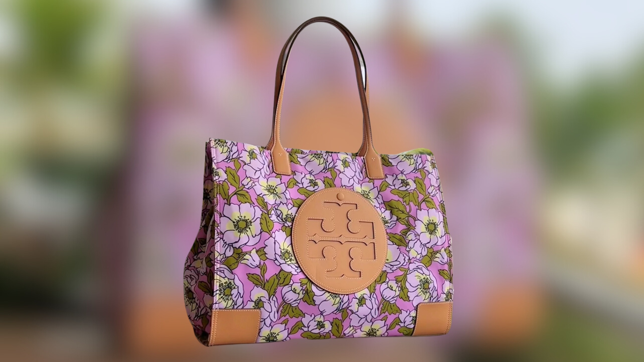 Tory Burch Ella floral-print tote bag, Pink