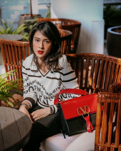 Dian Sastro and The New Valentino Garavani Handbags