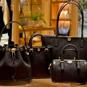 Back to Black: Tory Burch T Monogram Bags in Black