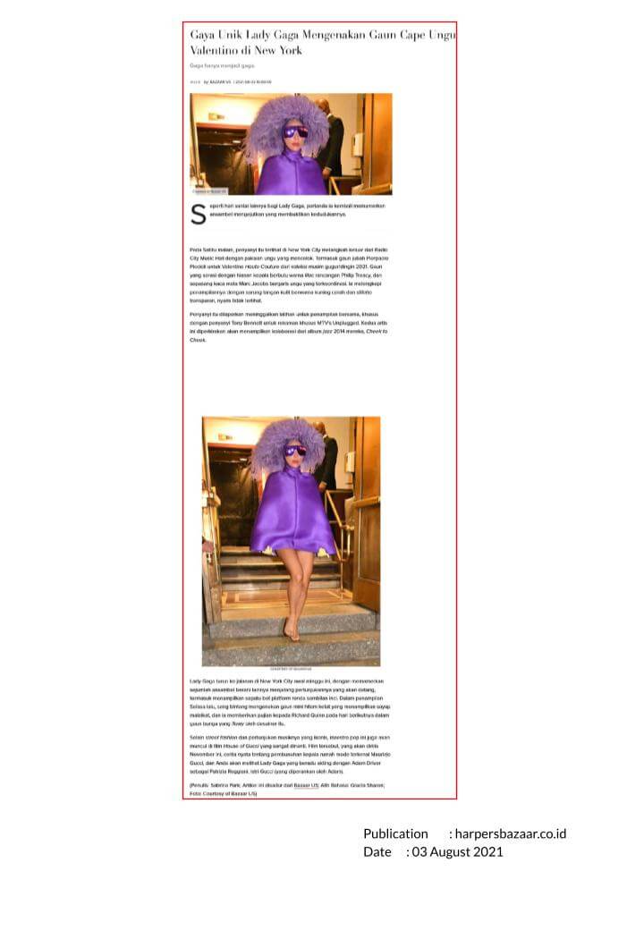 Valentino Indonesia Monthly Editorial Clippings Compilation Report - August 2021 BEST CLIPPINGS.ppt