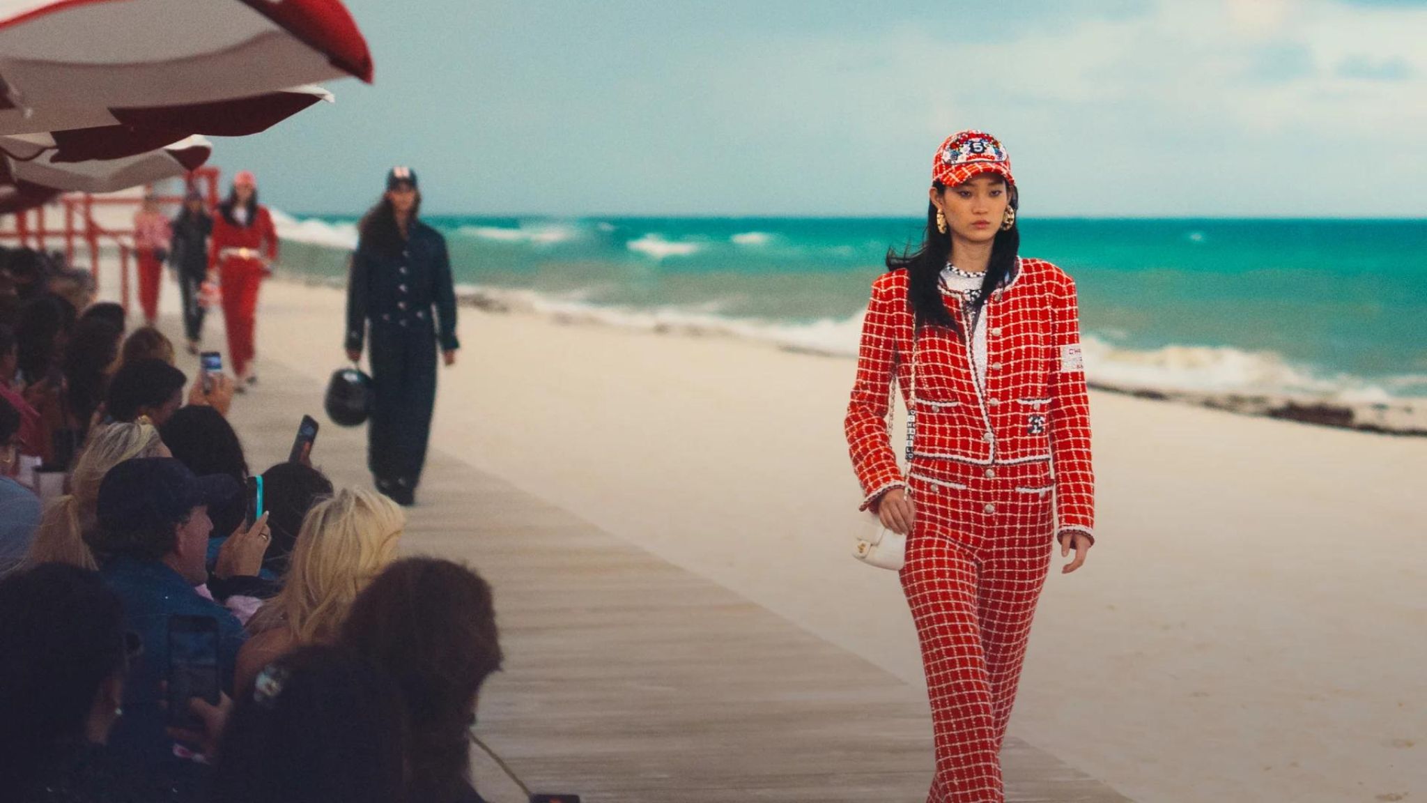 A model walks the runway during Chanel Cruise Collection 2022-23