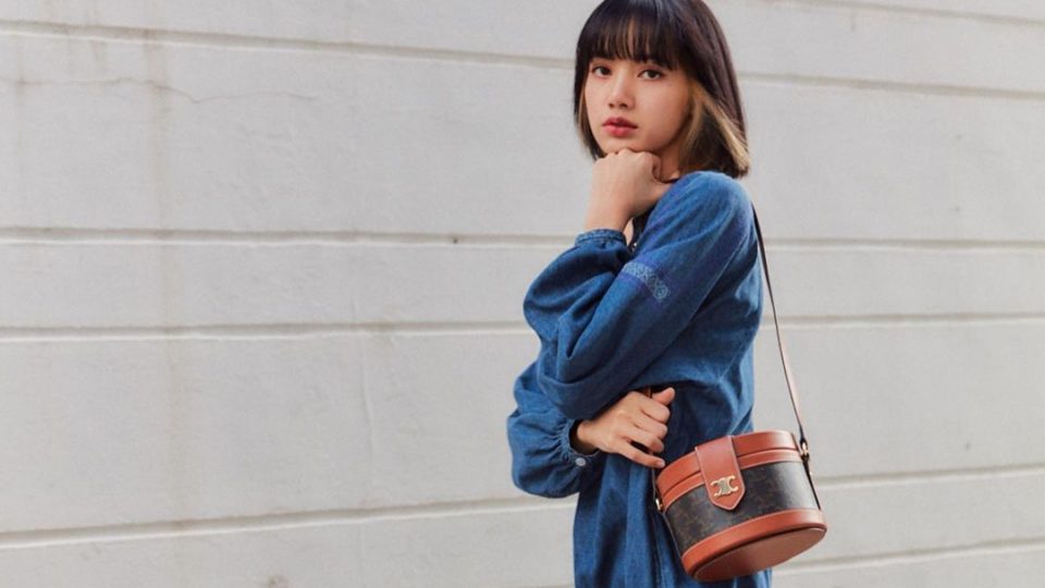 CELINE Tambour bag with Lisa from Blackpink