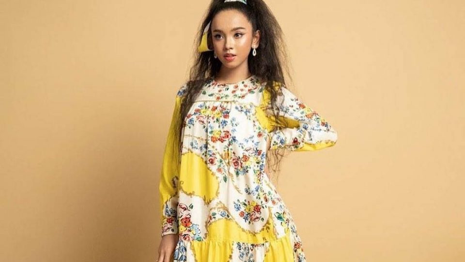 Lyodra Ginting Tory Burch dress fall winter 2020