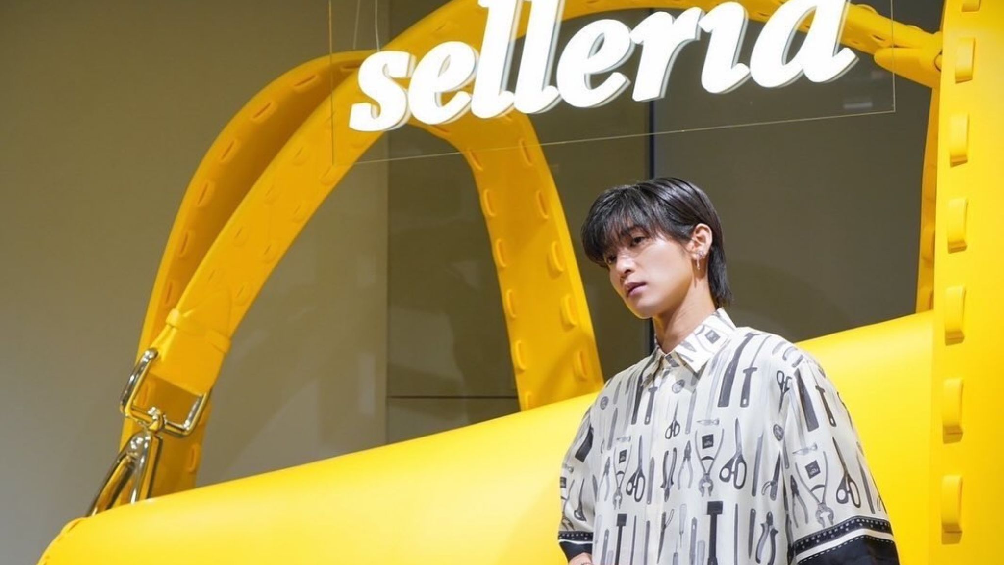 Ren Meguro and Others at the Opening of the FENDI Selleria Pop-Up Store in Shibuya