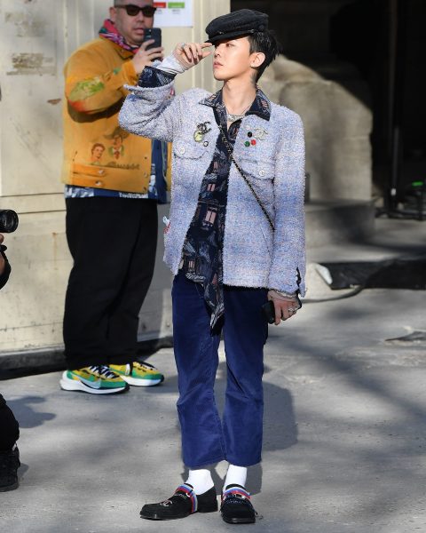 G-Dragon Wore a Woman Jacket at Chanel Spring Summer 2020