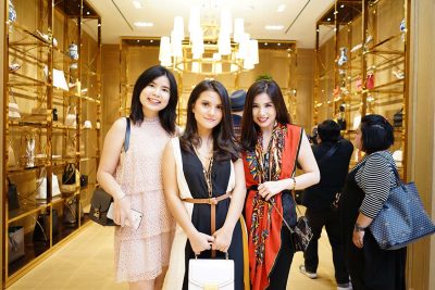 Tory Burch Opens Boutique in Surabaya Marsha Aruan With Friends